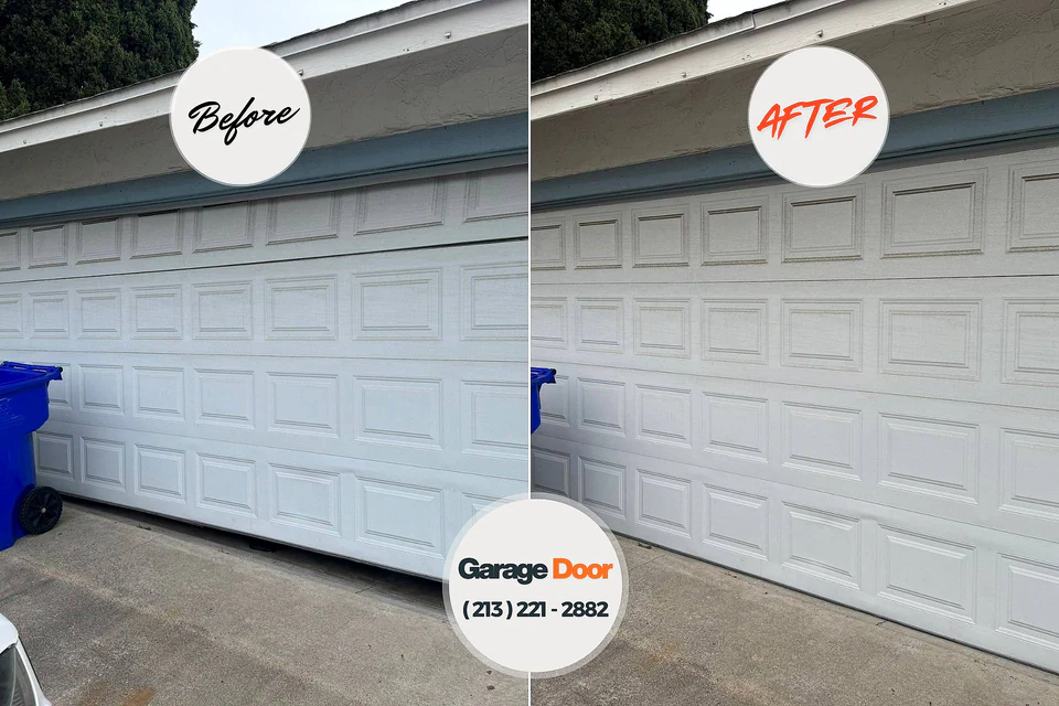 Before and after: garage door repair Fort Morgan, CO